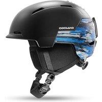 Odoland Ski Snowboard Helmet for Adults Youth, Snow Helmet for Men & Women, Adjustable Dial Fit, Safety Certified, Goggles Compatible for Skiing, Snow