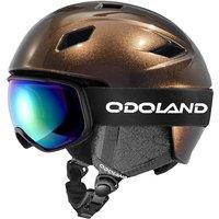 Odoland Ski Helmet Kit with Ski Ski Goggles, Snowboard Helmet for Men Women Teens Kids, Adjustable Ski Helmet and UV400 Protection Ski Goggles Changin