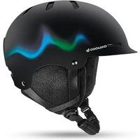 Odoland Adult Ski Helmet for Men & Women - Snowboard Helmet with Adjustable Dial Fit System, ASTM Safety Certified, Goggles Compatible for Skiing, Sno