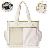 Odoland Insulated Cooler Backpack Shoulder Bag 12-Hour Cold Retention, Large Leakproof Soft Cooler Bag with Multi-Pocket Design, Waterproof Travel Coo