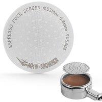 MHW3BOMBER 54mm Puck Screen, Espresso Metal Coffee Filter Reusable Espresso Filters for 53.35mm/54mm Portafilter Basket 0.8mm Thickness, Coffee Acces