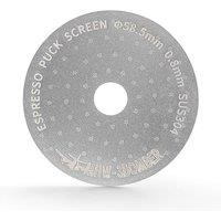 MHW-3BOMBER 58.5mm Espresso Puck Screen with Round Hole, 0.8mm Thickness Metal Coffee Filter, Reusable Espresso Filters Compatible with La Marzocco/Ga