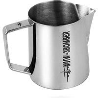 MHW3BOMBER Milk Jug 400ml, Stainless Steel Milk Jug for Coffee Machine, Home Barista Coffee Accessories, Cappuccino Latte Art Cup, Milk Frothing Pitc