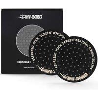 MHW3BOMBER 58.5mm Puck Screen 2Pcs, Espresso Metal Espresso Filter Reusable Coffee Filters for 58mm Portafilter Basket 0.8mm Thickness Titanium Coati