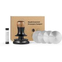 MHW3BOMBER 58mm Coffee Tamper Set 15lbs/30lbs, Espresso Tamper with Sound Feedback, Espresso Tamper Set (INKL. 3xAdditional Bases and 1xReplacement 1