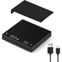 MHW3BOMBER Coffee Scale with Timer, USB Rechargeable Espresso Scale, 0.1g Accurate Weighting Scale with Gravity Sensing, Auto Tare, Portable Kitchen