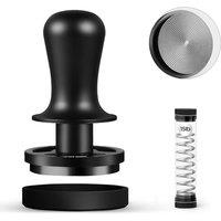 MHW3BOMBER 51mm Coffee Tamper, 30lbs Constant Pressure Espresso Tamper with Sound Feedback for Barista, Extra 15lbs Spring Loaded, Fit 51mm Portafilt