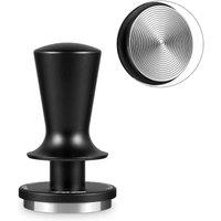 MHW3BOMBER 51mm Coffee Tamper, Espresso Spring Loaded Tamper with Ripple Base, Coffee Hand Tampers fit 51mm Portafilter, Self Leveling Espresso Machi