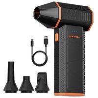 WOLFBOX MF50 Electric Air Duster110000RPM Super Power Cordless Air Duster, 3Gear Adjustable Mini Blower with Fast Charging, Dust Blower for Computer