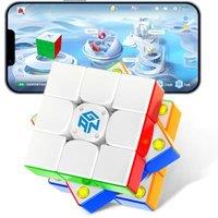 GAN356 i Carry S Smart Cube Magnetic, 3x3 Speed Cube Intelligent Tracking & Replaceable Batteries with CubeStation App, Compatible with iOS 9.0+, Andr