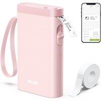 Nelko Label Maker Machine with Tape, P21 Portable Bluetooth Label Printer, Wireless Handheld Sticker Maker Mini Label Makers with Multiple Templates f