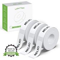 NELKO Genuine P21 Label Maker Tape, Adapted Label Print Paper, 14x40mm (0.55"x1.57"), Standard Laminated Office Labeling Tape Replacement, Multipurpos