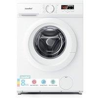 COMFEE' Freestanding Washing Machine,8KG Load,1400RPM,Heat Wash,Quick Wash,BLDC Durable Inverter Motor,WhiteCFE12EW80/W 8KG B Rated