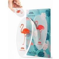 Sunivaca Glass Foot File Callus Remover for Feet, Flamingo Gifts for Women, Feet Scrubber Dead Skin Remover, Professional Pedicure Tools at Home, Heel