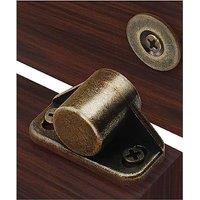 Sunivaca Magnetic Door Catch, with Neodymium Magnet Cabinet Catches, Cupboard Catches, Door Closers for Interior Door, 2 Pack Bronze 2 Bronze