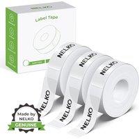 NELKO Genuine P21 Label Maker Tape, Adapted Label Print Paper, 14x40mm (0.55x1.57), Standard Laminated Office Labeling Tape Replacement, Multipurpos