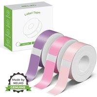NELKO Genuine P21 Label Maker Tape, Adapted Label Print Paper, 14x40mm (0.55x1.57), Standard Laminated Office Labeling Tape Replacement, Multipurpos