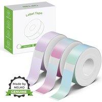 NELKO Genuine P21 Label Maker Tape, Adapted Label Print Paper, 12x40mm (0.47x1.57), Standard Laminated Office Labeling Tape Replacement, Multipurpos
