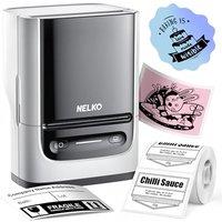 Nelko PM220 Bluetooth Thermal Label Printer, 2 Inch Portable Label Maker Machine for iOS & Android Phone, sticker printer for Clothing, Retail, Addres