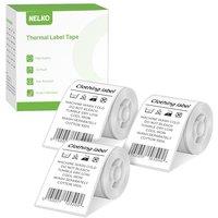 Nelko PM220 Thermal Labels, 2'' x 3.15'' (50x80mm) Waterproof MultiPurpose Sticker Tape, 3 Roll of 100 White SelfAdhesive Thermal Paper 300