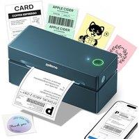 POLONO Bluetooth Thermal Shipping Label Printer, Wireless 4x6 Shipping Label Printer for Small Business, Support iOS, Android, Windows and Mac, Compat