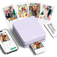 Nelko PP01 Instant Smartphone Photo Printer, Portable Mini Color Wireless Mobile Printer, StickyBack Photos, Bluetooth Compatible with iOS & Android