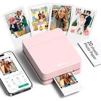 Nelko Photo Printer, PP01 Color Portable Mini Photo Printer, Instant Smartphone Inkjet Sticker Printer, Sticky-Back Photos, for iOS & Android, Fun Edi