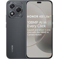 HONOR 400 Lite Unlocked 5G Android AI Smartphone, AI Camera Button,108MP Camera,8GB+256GB Storage,Water Resistance,Velvet Black, 6 Months Extended War