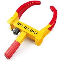 Wheel Clamp, Heavy Duty Wheel Lock AntiTheft Security 9 Holes 3 Keys Universal for Car, Caravan, Trailer