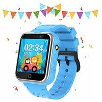 Retysaz Kids Smart Watch 24 Game Smart Watch for kids Pedometer 2 HD Cameras Fashion Smartwatches for Children 314 Great Gifts To Girls Boys(Blue)
