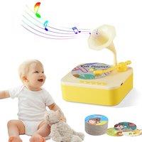 Retysaz Kids Phonograph with 99 Cards, story music player for kids 312 Musical Sensory Toy for boy girl,toddler PreKindergarten toy Early Childhood