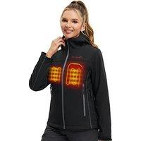 CONQUECO Heated Jacket Electric Hoodie Jacket With Battery Pack S Women's