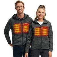 CONQUECO Unisex Heated Activewear Jacket: Slim Fit Electric USB Heating Gilet in Winter Warm Heated Body Warmer with 3 Temperature Levels  Washable