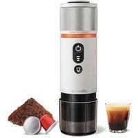 CONQUECO Portable Espresso Coffee Machine: 12V Electric Small Travel Expresso Maker  Self Heating 8 Cups Battery Powered Compatible for Nespresso Cap