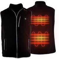 PROSmart Heated Vest Polar Fleece Lightweight Heated Gilet with USB Battery, Unisex  