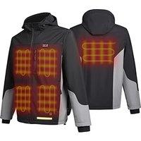 PROSmart Heated Jacket: Electric Heating Jacket Waterproof Warming Jackets with Rechargeable Battery Pack XXL BLACK