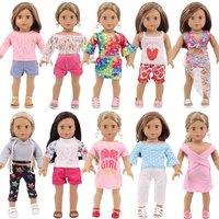 ZITA ELEMENT 10 Set 18 Inch Doll Fashion Clothes and Accessories, Stylish Clothes for Dolls Pretend Play Set, Birthday, Children's Day, Xmas Gift for