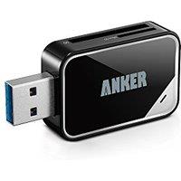 Anker 2in1 USB 3.0 SD Card Reader for SDXC, SDHC, SD, MMC, RSMMC, Micro SDXC, Micro SD, Micro SDHC Card and UHSI Cards 2Slot