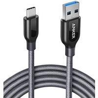 Anker USB C Charger Cable, PowerLine+ USB-C to USB 3.0 charger cable (6ft/1.8m), High Durability Type C Braided Charging Cable Compatible with Samsung