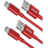 Anker Type C Cable, [2-Pack 3Ft] Premium Nylon USB-C to USB-A Fast Charging Type C Cable, for iPhone 17/16/15, iPad Pro, Samsung Galaxy, MacBook Pro,a