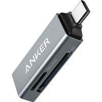 Anker 2-in-1 USB-C Memory Card Reader for SDXC, SDHC, SD, MMC, RS-MMC, Micro SDXC, Micro SD, Micro SDHC and UHS-I Cards, for MacBook Pro 2019/2018/201