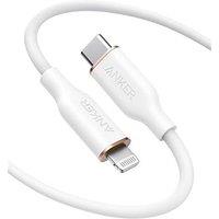Anker PowerLine III Flow, USB C to Lightning Cable for iPhone 14 Plus 14 14 Pro Max 13 13 Pro 12 [MFi Certified, 6ft/1.8m, Cloud White] Supports Power
