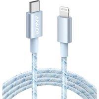 Anker USB C to Lightning Cable New Nylon (6ft, MFi Certified) for iPhone 14/14 Pro/13/13 Pro/12 Pro Max /12/11 /X/XS/XR/ 8 Plus/AirPods Pro, Supports