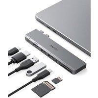 Anker USB C Hub for MacBook, 7in2 with 4K HDMI, Compatible with Thunderbolt 4, 1 Type C and 2 USB A Data Ports for MacBookPro 13 Inch, MacBookAir M1