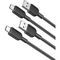 Anker USB C Cable, [2 pack, 3ft] 310 USB A to USB C Charger Cable, USB A to Type C Charger Cable Fast Charging for iPhone 17/16/15, iPad Pro, Samsung