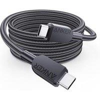 Anker 240W USBC to USBC Cable, 6 ft Double Braided Nylon Type C Charging Cable, for MacBook Pro, iPhone 17/16/15, iPad Pro, Samsung Galaxy,and More