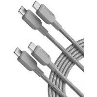 Anker USB C to USB C Cable (2Pack, 10FT/3m),240W Type-C Fast Charging Cord for iPhone 16/15 Series,MacBook Pro 2020,iPad Air 4 and More (Grey)