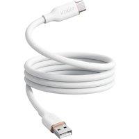 Anker usb c charger cable,6ft usb a to usb c soft silicone cable,type c fast charge for iPhone 15 16 17 pro max Samsung Galaxy and More 1.8m White 1