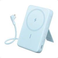 Anker Zolo Magnetic Power Bank, 10,000mAh Wireless Portable Charger with 30W Max Fast Charging, Battery Pack with BuiltIn USBC Cable and Adjustable