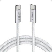 Anker Zolo USB C to USB C Cable, Braided and Dirt-Free Type-C Fast Charging Cable, Slim Connector,for MacBook Pro, iPhone 17/16/15, iPad Pro, Samsung